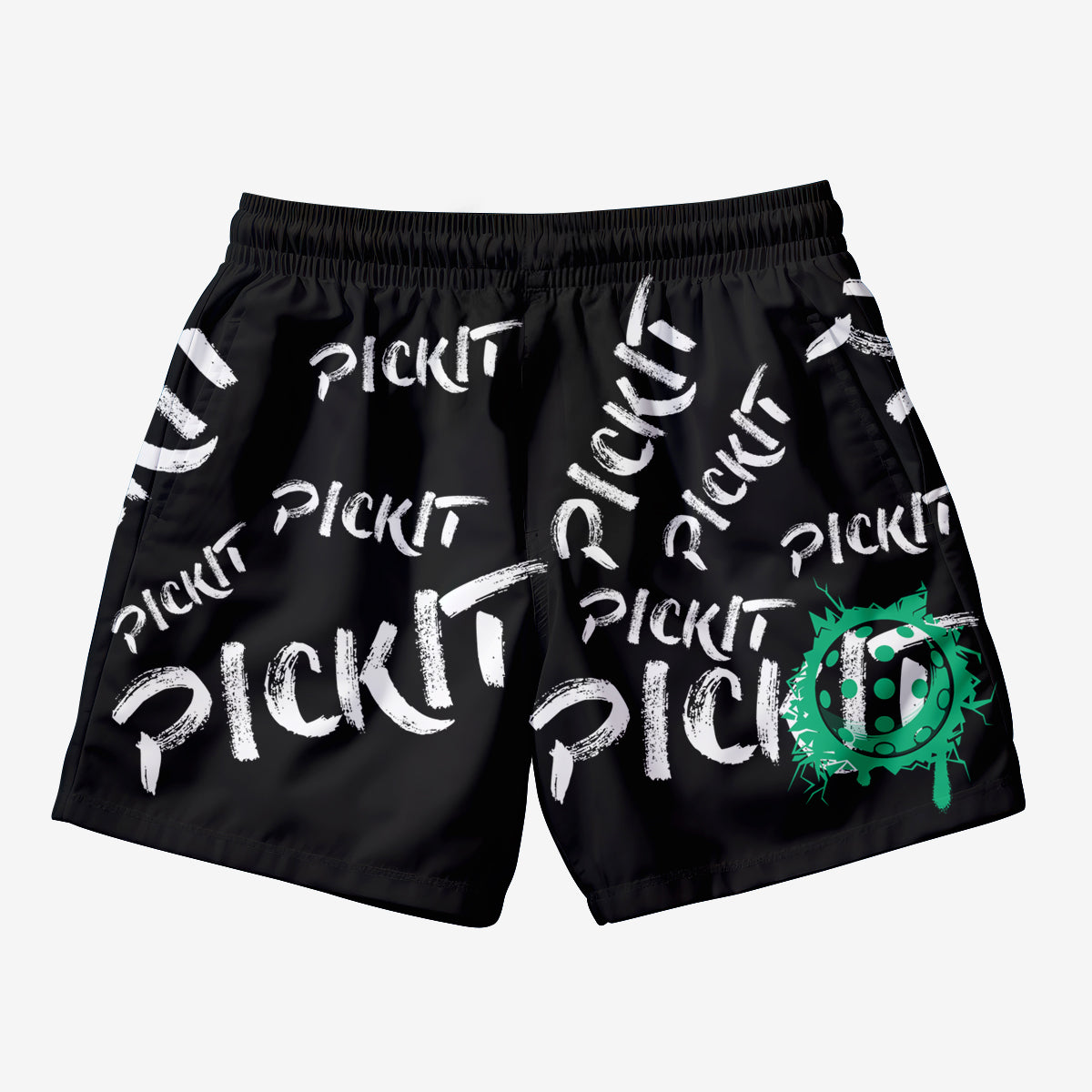 Court Graffiti Shorts Black  Green