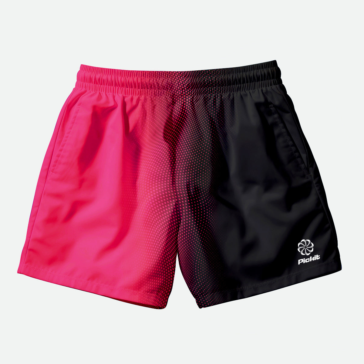 Pink Black Court Shorts